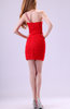 Modern Sheath Sleeveless Backless Chiffon Mini Party Dresses