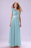 Elegant Zipper Chiffon Floor Length Ruching Bridesmaid Dresses