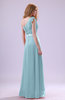 Elegant Zipper Chiffon Floor Length Ruching Bridesmaid Dresses