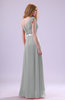 Elegant Zipper Chiffon Floor Length Ruching Bridesmaid Dresses