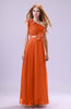 Elegant Zipper Chiffon Floor Length Ruching Bridesmaid Dresses
