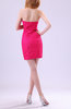 Elegant Sheath Strapless Backless Lace Wedding Guest Dresses
