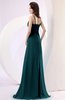 Plain Column Scoop Zipper Chiffon Ruching Evening Dresses