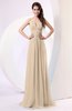 Plain Column Scoop Zipper Chiffon Ruching Evening Dresses