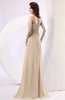 Plain Column Scoop Zipper Chiffon Ruching Evening Dresses