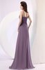 Plain Column Scoop Zipper Chiffon Ruching Evening Dresses
