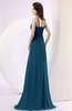 Plain Column Scoop Zipper Chiffon Ruching Evening Dresses