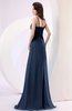 Plain Column Scoop Zipper Chiffon Ruching Evening Dresses