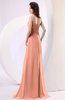 Plain Column Scoop Zipper Chiffon Ruching Evening Dresses