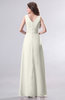 Simple Empire Sleeveless Zip up Ruching Wedding Guest Dresses