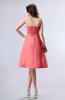 Simple A-line Strapless Zipper Knee Length Draped Party Dresses