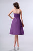 Simple A-line Strapless Zipper Knee Length Draped Party Dresses