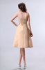 Simple A-line Strapless Zipper Knee Length Draped Party Dresses