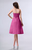 Simple A-line Strapless Zipper Knee Length Draped Party Dresses