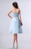 Simple A-line Strapless Zipper Knee Length Draped Party Dresses