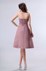 Simple A-line Strapless Zipper Knee Length Draped Party Dresses
