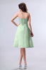 Simple A-line Strapless Zipper Knee Length Draped Party Dresses