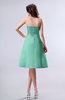 Simple A-line Strapless Zipper Knee Length Draped Party Dresses