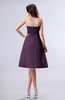 Simple A-line Strapless Zipper Knee Length Draped Party Dresses