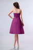 Simple A-line Strapless Zipper Knee Length Draped Party Dresses