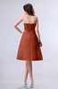 Simple A-line Strapless Zipper Knee Length Draped Party Dresses