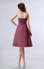 Simple A-line Strapless Zipper Knee Length Draped Party Dresses