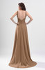 Simple Column Thick Straps Sleeveless Chiffon Pleated Wedding Guest Dresses