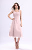 Simple A-line Square Sleeveless Zip up Wedding Guest Dresses