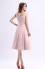 Simple A-line Square Sleeveless Zip up Wedding Guest Dresses