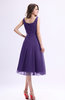 Simple A-line Square Sleeveless Zip up Wedding Guest Dresses