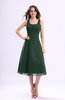 Simple A-line Square Sleeveless Zip up Wedding Guest Dresses