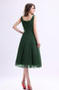 Simple A-line Square Sleeveless Zip up Wedding Guest Dresses