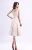 Simple A-line Square Sleeveless Zip up Wedding Guest Dresses