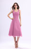 Simple A-line Square Sleeveless Zip up Wedding Guest Dresses