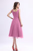 Simple A-line Square Sleeveless Zip up Wedding Guest Dresses