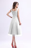 Simple A-line Square Sleeveless Zip up Wedding Guest Dresses