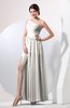 Plain Sheath Sleeveless Floor Length Pleated Prom Dresses