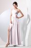 Plain Sheath Sleeveless Floor Length Pleated Prom Dresses