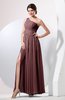 Plain Sheath Sleeveless Floor Length Pleated Prom Dresses