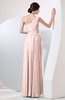 Plain Sheath Sleeveless Floor Length Pleated Prom Dresses