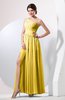 Plain Sheath Sleeveless Floor Length Pleated Prom Dresses