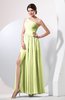Plain Sheath Sleeveless Floor Length Pleated Prom Dresses