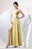 Plain Sheath Sleeveless Floor Length Pleated Prom Dresses