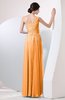 Plain Sheath Sleeveless Floor Length Pleated Prom Dresses