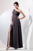 Plain Sheath Sleeveless Floor Length Pleated Prom Dresses