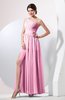 Plain Sheath Sleeveless Floor Length Pleated Prom Dresses