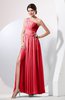 Plain Sheath Sleeveless Floor Length Pleated Prom Dresses