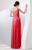 Plain Sheath Sleeveless Floor Length Pleated Prom Dresses