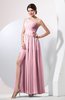 Plain Sheath Sleeveless Floor Length Pleated Prom Dresses