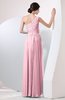 Plain Sheath Sleeveless Floor Length Pleated Prom Dresses